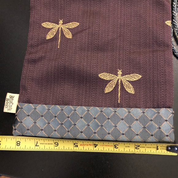 Handmade Artisan Crossbody Butterfly Print Handbag by Beatnik Bags - Picture 8 of 8